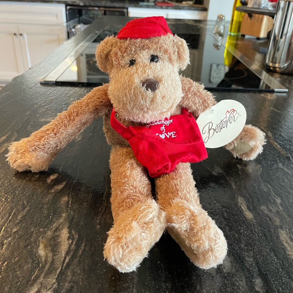 Valentine’s Day “Messenger of Love” Stuffed Monkey